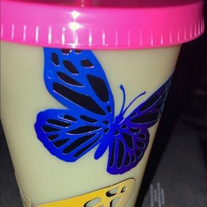 color changing butterfly tumbler cup